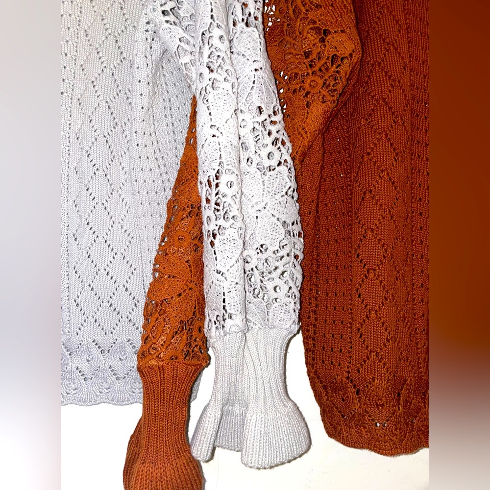 lace sleeve sweaters -